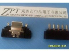 供应3.81mm间距SATA胶壳 刺破  连接器 带弹片图1