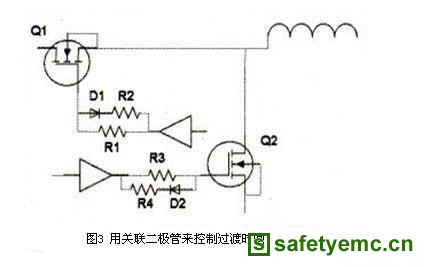 用关联二极管来控制过渡时间