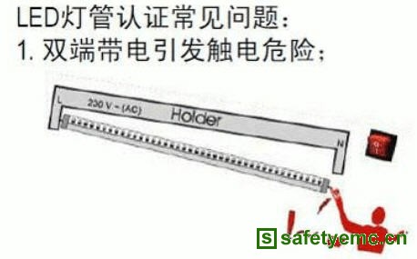 双端带电引发触电危险