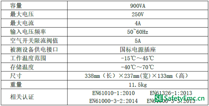 隔离变压器规格